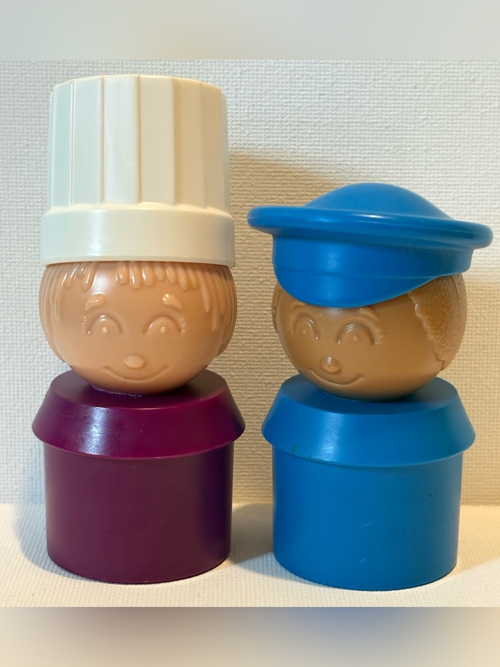 VINTAGE Toy TUPPERWARE Chef and Police Man Only TOYS TUPPERTOYS cake topper